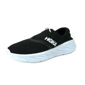 Hoka One One Ora Recovery Shoe 2 Sneakers ~ 8 ~ Black & White ~ Slip-On Style
